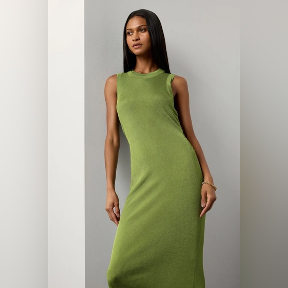 Atlein Collective - Green Knit Midi Dress - Picture 4 of 7